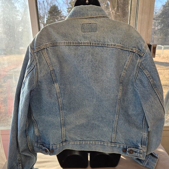 Vintage 80s Levi's Denim Trucker Jeans Jacket 50L - Picture 5 of 12